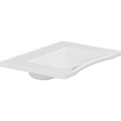 Pressalit MATRIX MEDIUM wash basin with overflow and integrated handrails, white