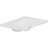 Pressalit MATRIX MEDIUM wash basin with overflow and integrated handrails, white