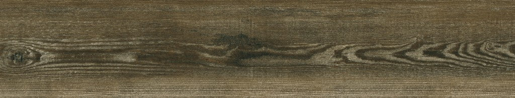 Bar Harbor brown wood effect matt porcelain wall & floor tile, 200x1200mm – view 2