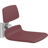 Pressalit PLUS replacement shower seat – 450 mm – Backrest Only, Standard Seat, Red