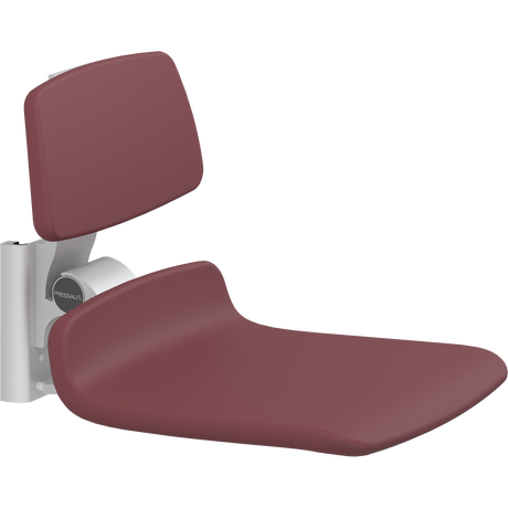 Pressalit PLUS replacement shower seat – 450 mm – Backrest Only, Standard Seat, Red