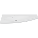 Pressalit MATRIX ANGLE wash basin beside a toilet in an accessible bathroom
