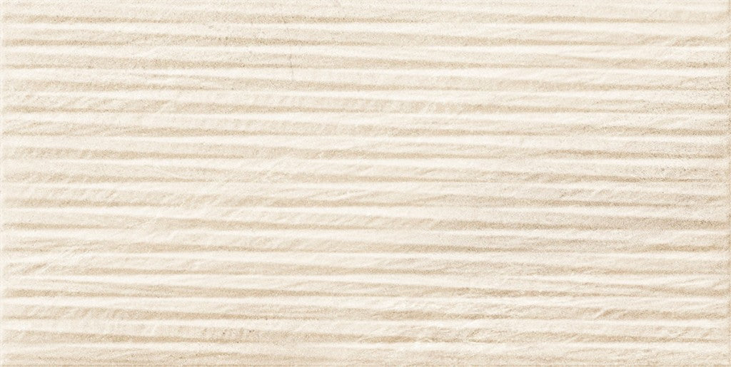 Beaufort Cream marble effect matt ceramic decor wall tile 250x500mm