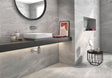 Beaufort Grey marble effect matt ceramic wall tile 250x500mm
