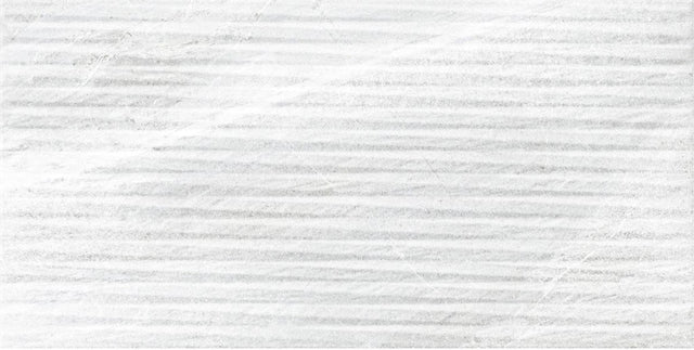 Beaufort White marble effect matt ceramic decor wall tile 250x500mm