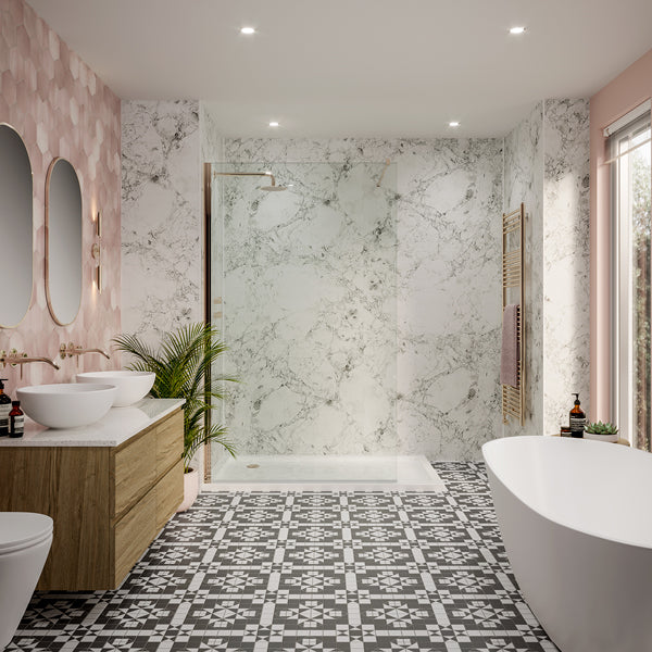 Multipanel Linda Barker Bianca Luna Bathroom Wall Panel, photo 4