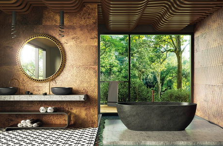 Biloxi rust metal effect textured porcelain wall and floor tile 500x1000mm