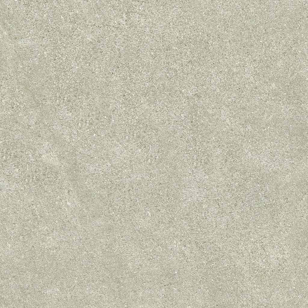 Bodega light grey stone effect matt porcelain wall and floor tile 600x600mm