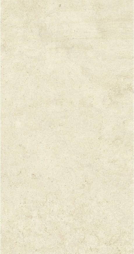 Bodega white stone effect matt porcelain wall and floor tile 600x1200mm