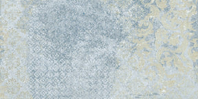 Boothbay blue vintage pattern matt porcelain wall and floor tile 500x1000mm