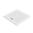 AKW Braddan upward pumped waste level access shower tray 1000 x 1000mm