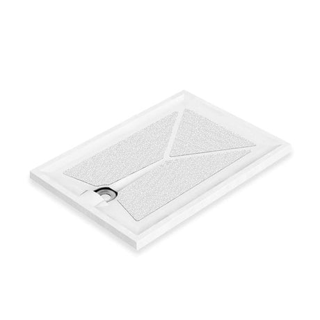 AKW Braddan 1000 x 700mm level access shower tray in a wet room