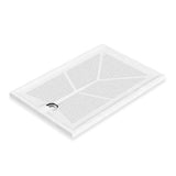 AKW Braddan 1200 x 900mm shower tray with factory fitted upward pumped waste