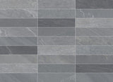 Branford dark grey matt porcelain brick tile 70x280mm detail