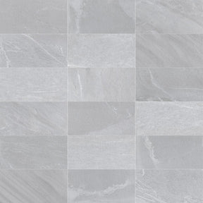 Branford light grey stone effect anti-slip matt porcelain wall and floor tile 450x900mm