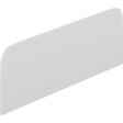 Pressalit end plate for daycare changing table, white