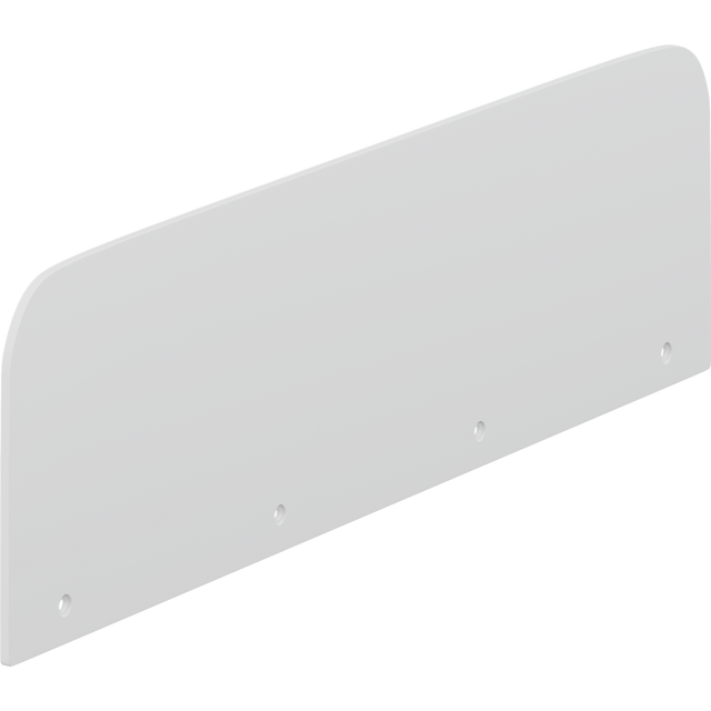 Pressalit end plate for daycare changing table, white
