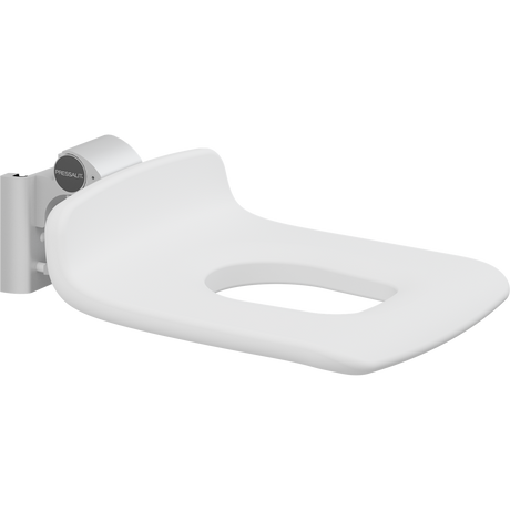 Pressalit PLUS replacement shower seat – 450 mm – Seat Only, With Aperture, White