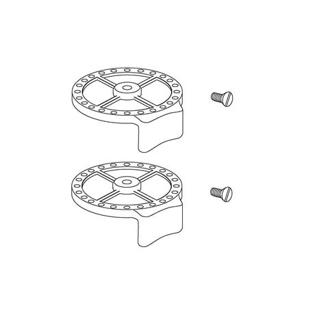 Pressalit stabilising buffers with screws T9807