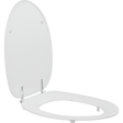 Pressalit Dania toilet seat with cover, white