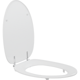 Pressalit Dania toilet seat with cover, white