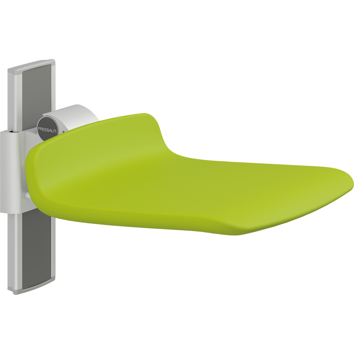 Pressalit PLUS shower seat – 450 mm Manual – Seat Only, Standard Seat, Lime Green