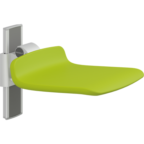 Pressalit PLUS shower seat – 450 mm Manual – Seat Only, Standard Seat, Lime Green