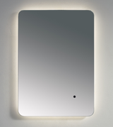 Kartell K-VIT Calcot 500x700mm Rounded Edges Back Lit Frameless Mirror-Chrome (CA5070)
