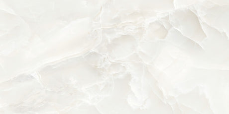 Cape May Ivory Onyx Effect Polished Porcelain Wall & Floor Tile 600x1200mm, view 5
