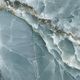 Cape May Turquoise Onyx Effect Polished Porcelain Wall & Floor Tile 600x1200mm, view 3