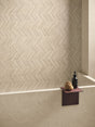 Carmel Beige Herringbone Decor Matt Porcelain Wall Tile 600x1200mm