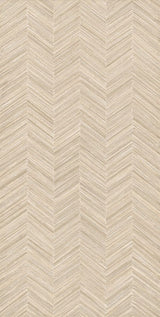 Carmel Beige Herringbone Decor Matt Porcelain Wall Tile 600x1200mm, view 4
