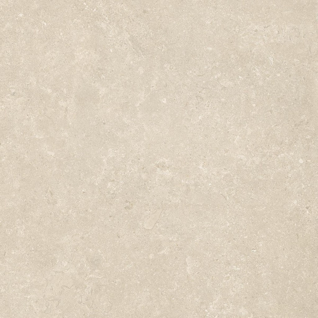Carmel Beige Minimal Stone Effect Matt Porcelain Outdoor Paving Tile 1000x1000x20mm, view 2