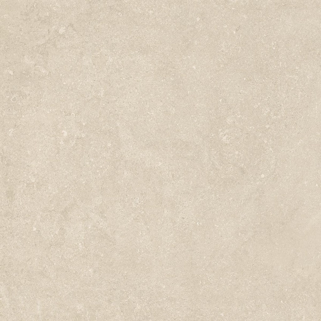 Carmel Beige Minimal Stone Effect Matt Porcelain Wall & Floor Tile 1000x1000mm, view 4