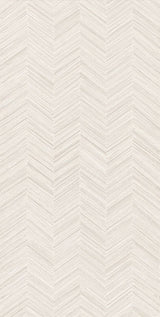 Carmel White Herringbone Decor Matt Porcelain Wall Tile 600x1200mm, view 5