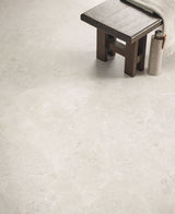 Carmel White Minimal Stone Effect Matt Porcelain Wall & Floor Tile 1000x1000mm