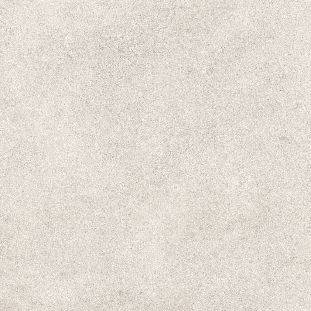 Carmel White Minimal Stone Effect Matt Porcelain Wall & Floor Tile 1000x1000mm, view 3