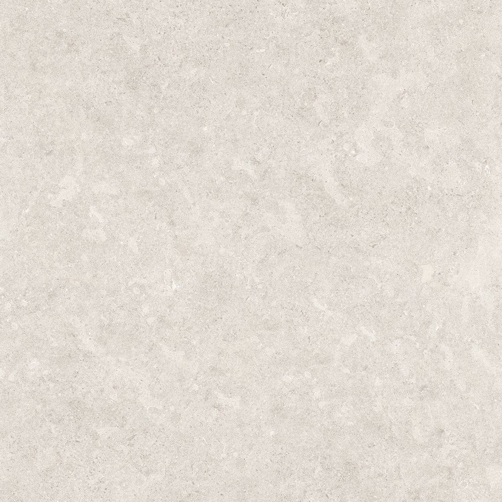 Carmel White Minimal Stone Effect Matt Porcelain Wall & Floor Tile 1000x1000mm, view 5