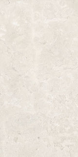 Carmel White Minimal Stone Effect Matt Porcelain Wall & Floor Tile 600x1200mm, view 3