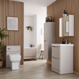 Kartell K-VIT Arc 600mm Floor Standing 2 Drawer Unit With Ceramic Basin- Cashmere (ARC600FS-C FUR149ME)