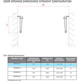 Impey Coram Premier 8 8mm Glass 760mm x 760mm Double Bi-Fold Door Shower Enclosure Chrome (P8CB76CUC)