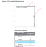Impey Coram Premier 8 8mm Plain Glass 900mm x 900mm Corner Entry Shower Enclosure Chrome (P8CE90CUC)