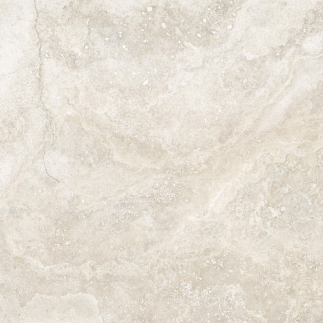 Charleston beige travertine-effect matt porcelain wall and floor tile 1200x1200mm, main view