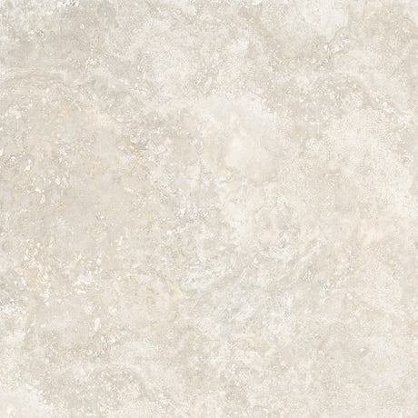 Charleston beige travertine-effect matt porcelain 1200x1200mm slab laid on a floor