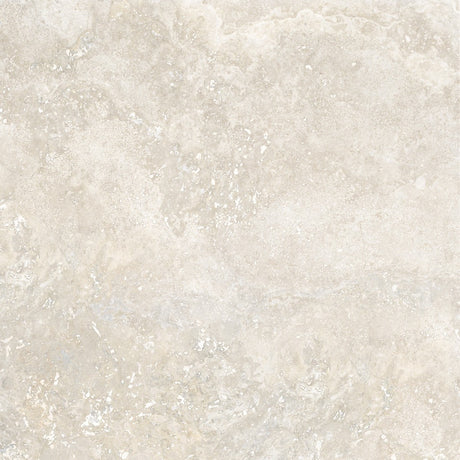Charleston beige travertine-effect matt porcelain 1200x1200mm slab on a wall