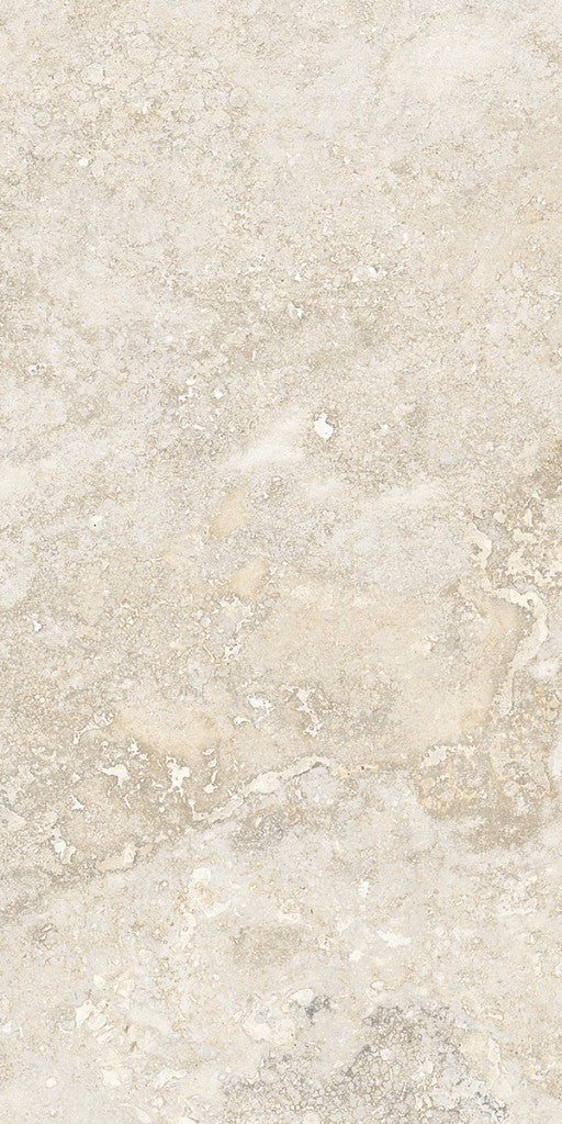 Charleston beige travertine-effect matt porcelain 300x600mm tile on a floor