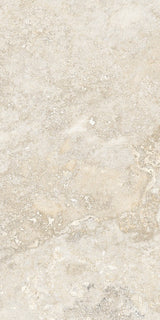 Charleston beige travertine-effect matt porcelain 300x600mm tile on a floor