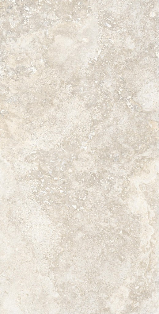 Charleston beige travertine-effect matt porcelain 600x1200mm tile laid on a floor