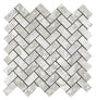 Charleston grey travertine-effect matt porcelain herringbone mosaic sheet 305x305mm for walls and floors