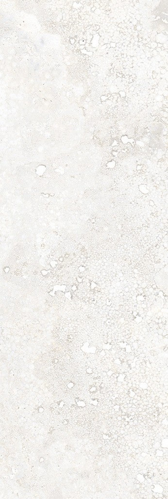Charleston grey travertine-effect matt porcelain 100x300mm brick tile on a floor